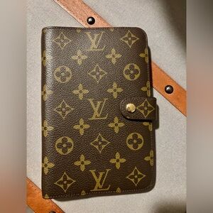Louis Vuitton Brown Leather Agenda